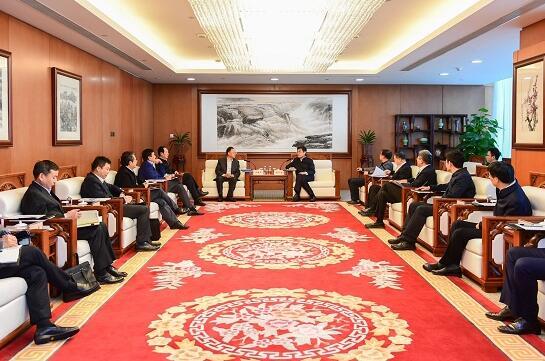 舒印彪鄧建玲會(huì)見中國(guó)能建董事長(zhǎng)汪建平、總經(jīng)理丁焰章