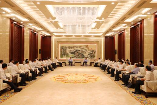 國家電網(wǎng)公司毛偉明、辛保安與山東省委書記劉家義、代省長李干杰會談