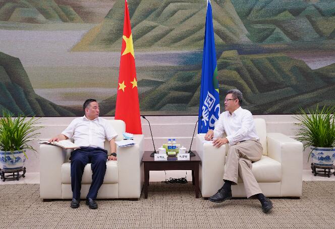 中國(guó)能建黨委書記、董事長(zhǎng)宋海良拜會(huì)國(guó)家電投董事長(zhǎng)錢智民