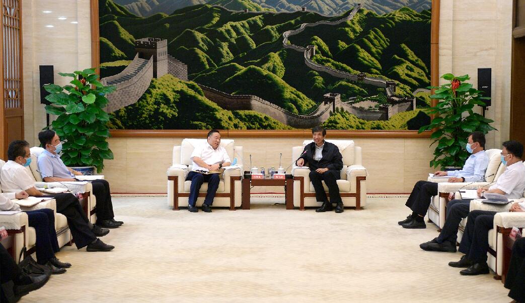 陳飛虎會(huì)見中國(guó)能建董事長(zhǎng)宋海良、總經(jīng)理孫洪水