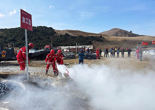 中國安能第二工程局四川涼山項目部開展防火、防汛、防地質(zhì)災(zāi)害綜合演練