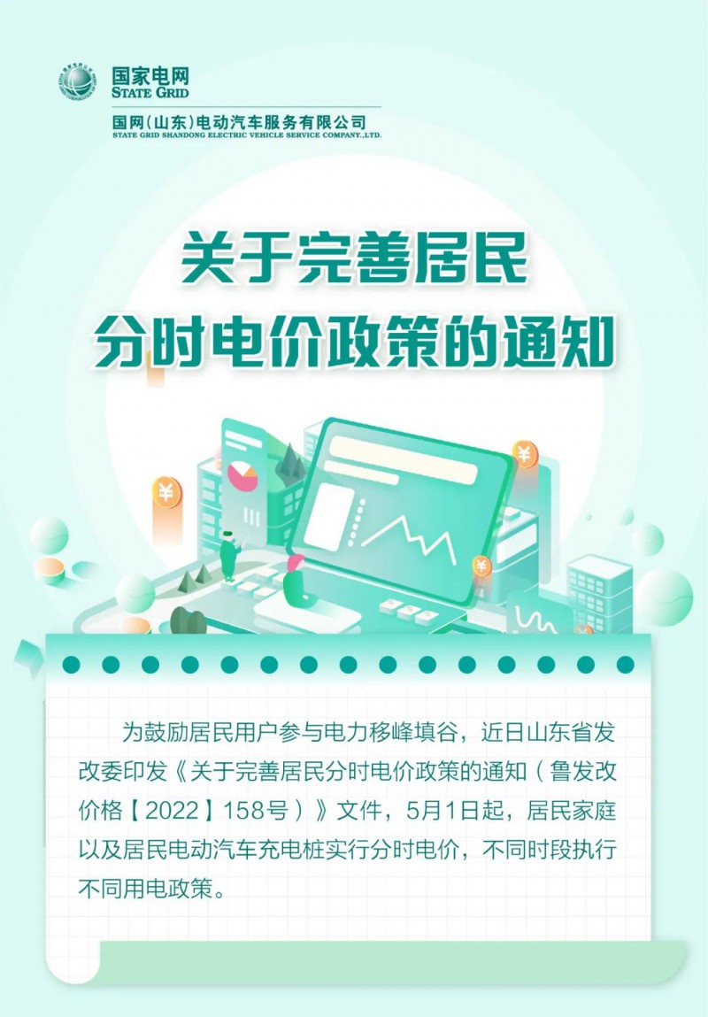 山東居民分時電價政策，5月1日開始執(zhí)行！
