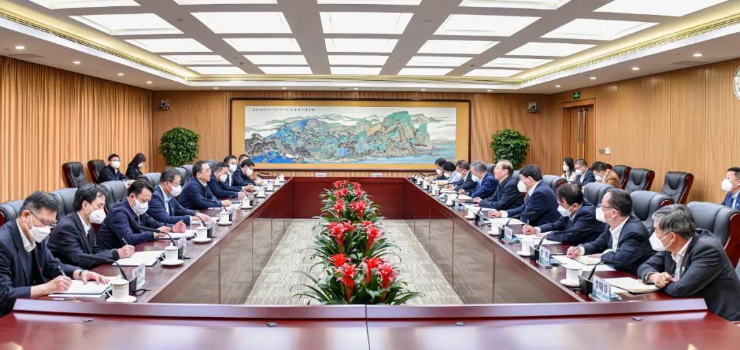 鄒磊、劉明勝與國家電網(wǎng)董事長辛保安、總經(jīng)理張智剛會談