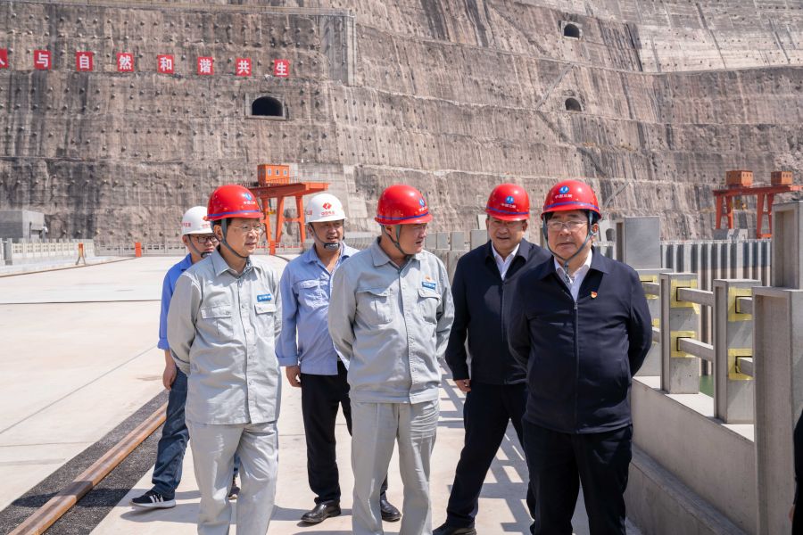 國資委黨建局局長、央企團(tuán)工委書記姚煥調(diào)研白鶴灘水電站