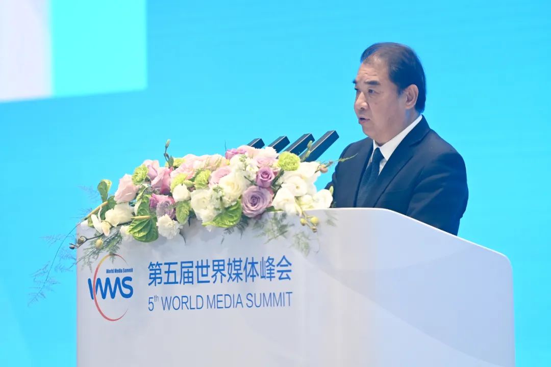 南方電網(wǎng)公司董事長(zhǎng)、黨組書(shū)記孟振平在第五屆世界媒體峰會(huì)上作主旨發(fā)言