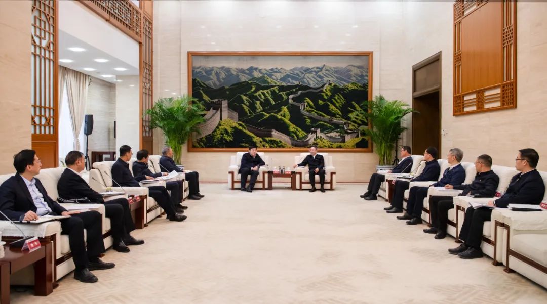 大唐集團董事長、黨組書鄒磊與國家電網(wǎng)董事長、黨組書記張智剛會談