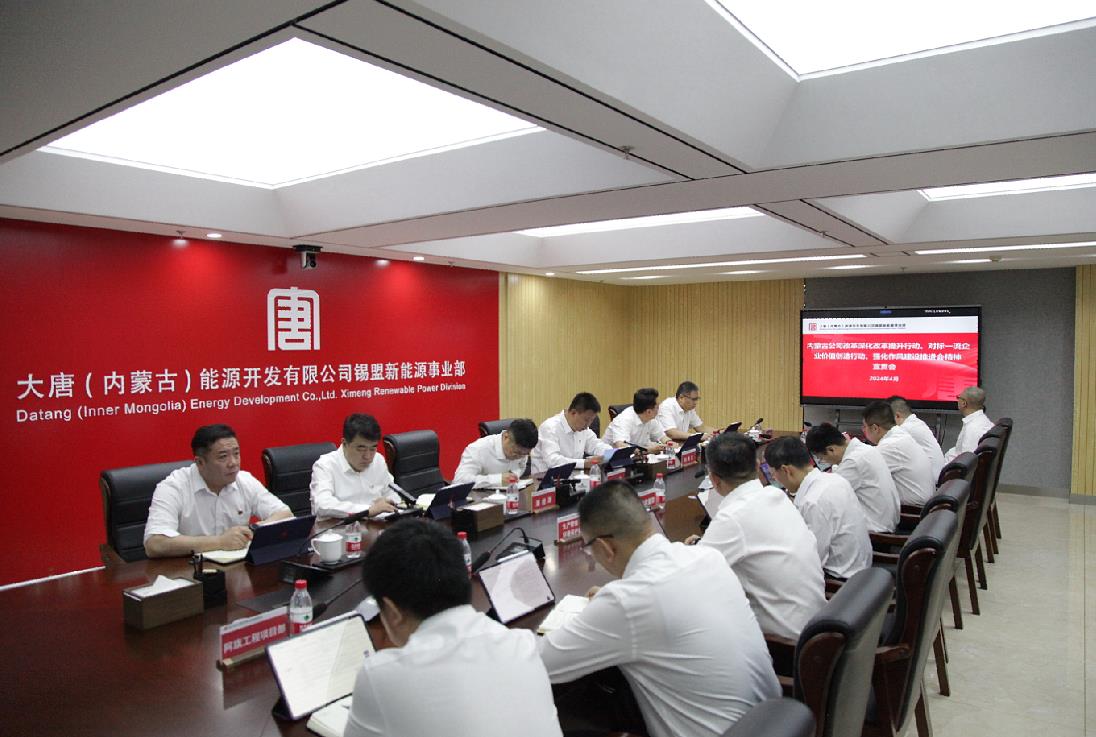 大唐錫盟新能源事業(yè)部召開(kāi)內(nèi)蒙古公司改革深化提升行動(dòng)、對(duì)標(biāo)一流企業(yè)價(jià)值創(chuàng)造行動(dòng)、強(qiáng)化作風(fēng)建設(shè)會(huì)議精神宣貫會(huì)