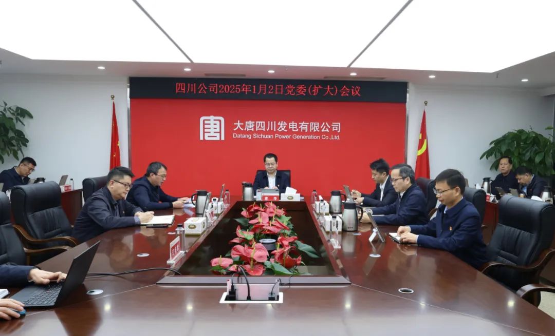 大唐四川公司黨委傳達學(xué)習習近平主席二〇二五年新年賀詞