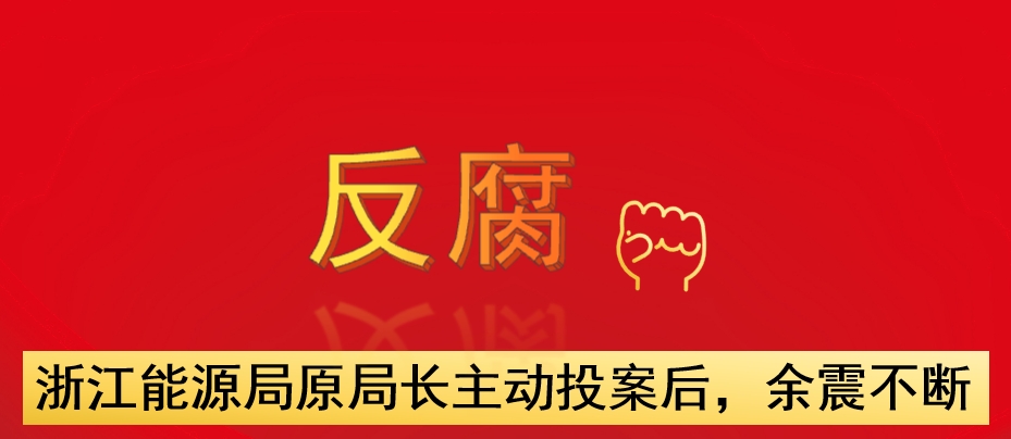 浙江能源局原局長(zhǎng)主動(dòng)投案后，余震不斷